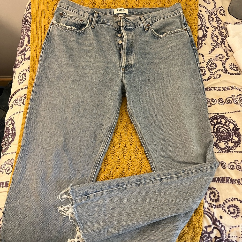 AGOLDE - mid rise relaxed boot jeans